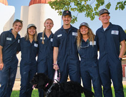 Students in the College of Veterinary Medicine. Links to John A. Brown story
