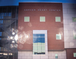 Photo of Sarver Heart Center building. Links to Thomas Berresford story